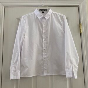 Black n Bianco Long Sleeve White Dress Shirt, Boy's Size 14, Excellent Condition